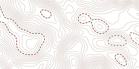 Topographic map background concept. Topo contour map. Rendering abstract illustration. similar abstract illustration. Geography concept. paper texture design .Imitation of a geographical map .