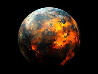 distant planet in space