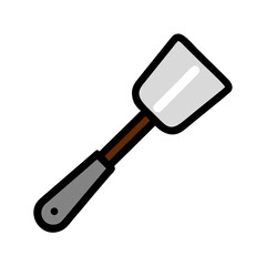 BBQ grill icon set. hamburger, Barbecue, bar-b-q, flame, spatula, grill fork, picnic, fire - stock vector.