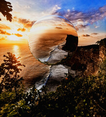 glass sphere on bali