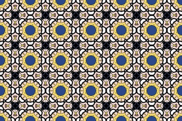 Seamless Perspective Cloth Tile Texture Wallpaper Visual Art Textile Design Interior Digital Background Shape Graphic Luxury Fabric Endless Symmetric Fashion Decoration Geometric Template Pattern.