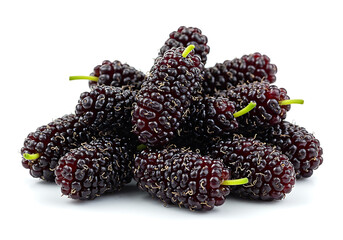 Juicy Black Mulberries: Fresh, Ripe, and Ready to Eat