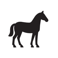 horse silhouette vector