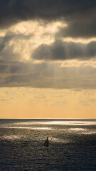 Plage et nuages