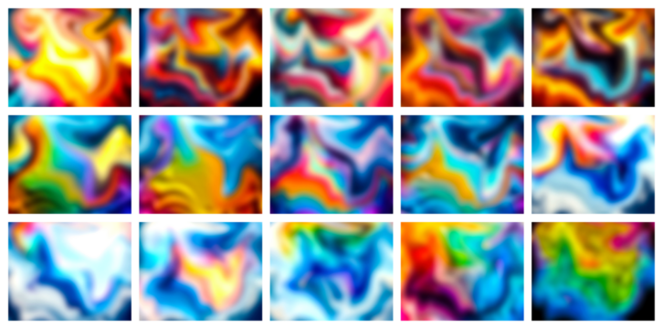 Vibrant abstract swirls of color create a mesmerizing and energetic visual display of fluid art