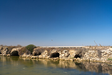 Ancient Stone Bridge of El Knatir near Hergla, Tunisia