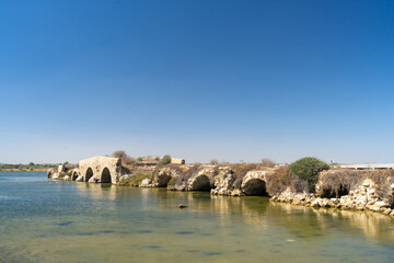 Ancient Stone Bridge of El Knatir near Hergla, Tunisia