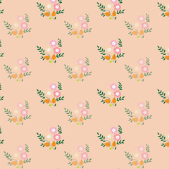 Charming baby print with cute flowers. seamless floral pattern with small flowers 