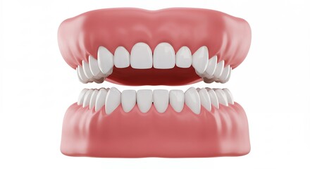 Obraz premium Human teeth model close up