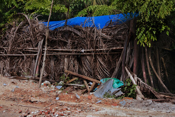 Rural Poor Home Near Wenchang City, Hainan Island, China
