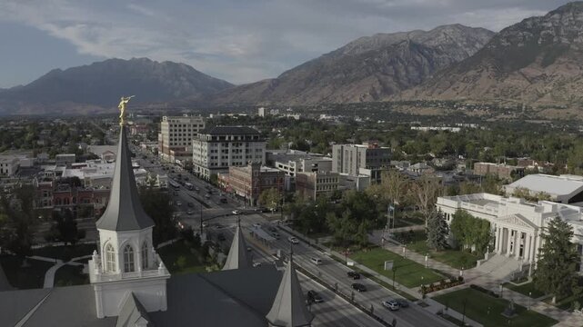 Provo City Center Temple in downtown Provo Utah