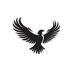 Minimal Bird Icon – Clean Black EPS Illustration