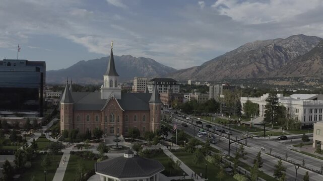 Provo City Center Temple in downtown Provo Utah