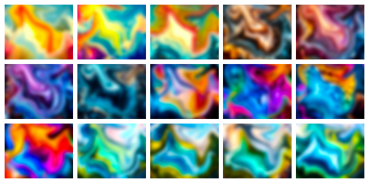 Abstract swirling color gradients with vibrant blends and fluid motion effects
