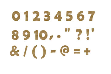 数字 2 ボーダーの紙のテクスチャー