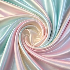 Swirling pastel fabric with iridescent sheen