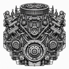 Motorcycle Engine Block Crest