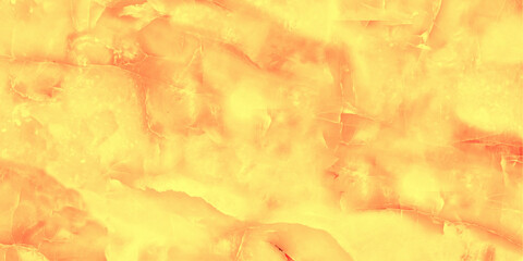 Bright Yellow-Orange Marble Texture – Glowing Onyx Stone Surface Background in Warm Tones and...