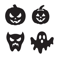 Halloween Outline Icon Set