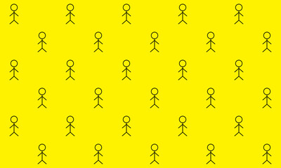 Abstract Pattern With People Motif