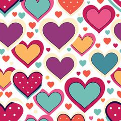 Heart Shape Seamless Pattern icon