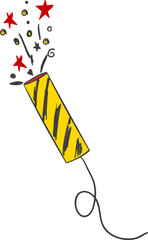 Hand Drawn Party Confetti Illustration
