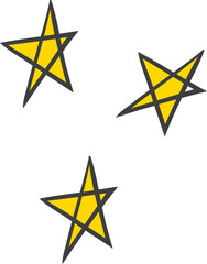 Hand drawn Stars Illustration