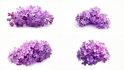 A bunch of purple flowers on white background expression figure scene cartoonish illustration frame design colorful gesture composition depth elements layers movement backgrounds motion