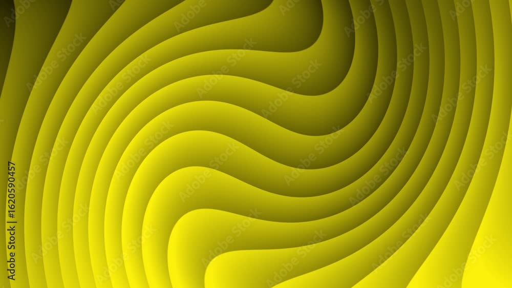 Poster abstract yellow swirl wave pattern seamless motion background loop