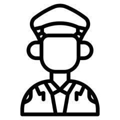 Military service icon vector illustration