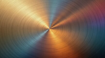 Concentric circles of metallic colors