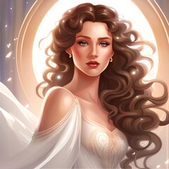 Beautiful goddess nymph 