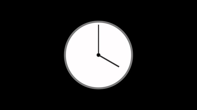 Multiple style clock rotating horizontal all the video with watch face animation motion video