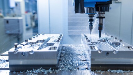 Manufactura de Precisión CNC con Virutas de Metal

