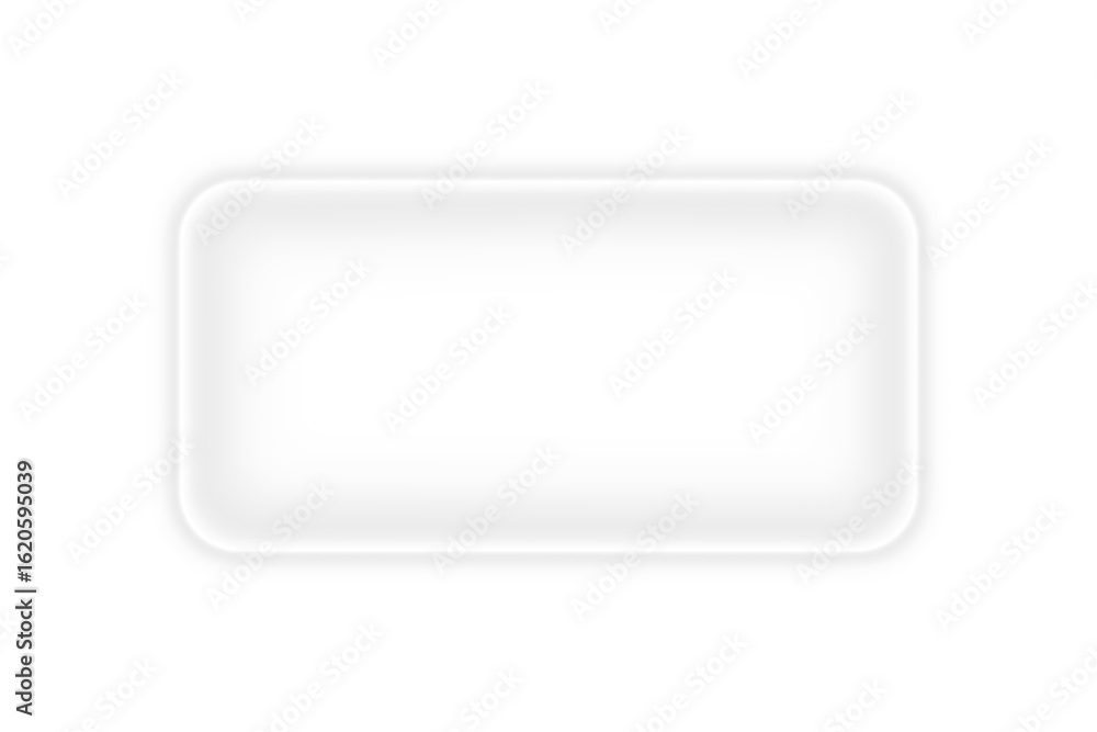 Poster bright white neon glowing rounded rectangle square frame border with empty blank space glow shining 