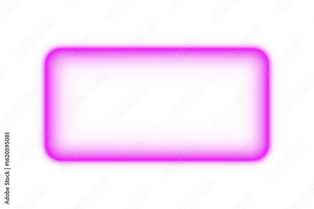 Poster bright purple pink neon glowing rounded rectangle square frame border with empty blank space glow sh