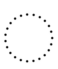 Circle clip art design on plain white transparent isolated background for card, shirt, hoodie, sweatshirt, apparel, tag, mug, icon, poster or badge