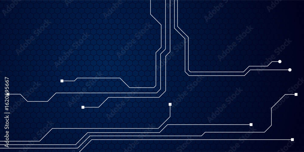 Poster abstract tech sci fi hologram frame template design background