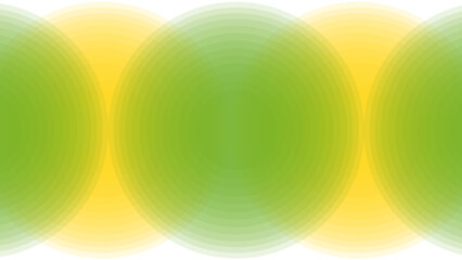 Green and yellow abstract vector background with circles