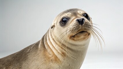 Hooded Seal on studio background
