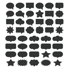 set of speech bubbles icons