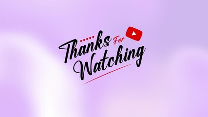Thanks for Watching – Cinematic Ending Screen Template