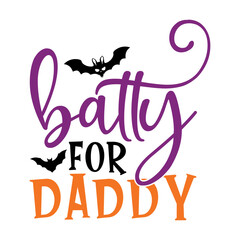 Batty For Daddy Svg