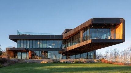 Fototapeta premium Modern house with a contemporary design.