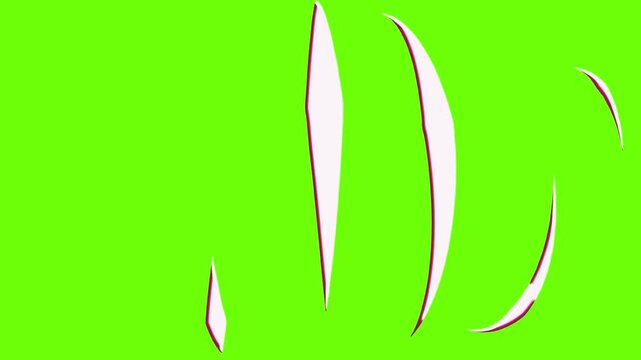4K Cartoon Electric FX & Shape Elements &ndash; Green Screen Animation
