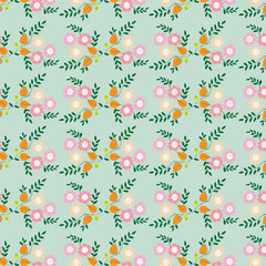 Charming baby print with cute flowers. seamless floral pattern with small flowers 