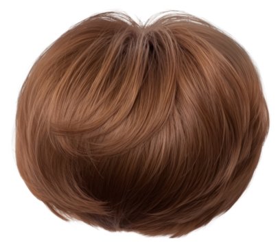 PNG Wig hair white background hairstyle.