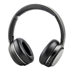 Over ear headphones providing high quality sound for an immersive listening experience and comfortable fit isolated on transparent background