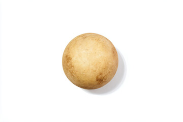 Fototapeta premium a potato on a white surface with a shadow