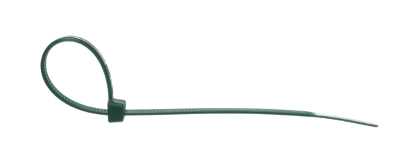  Flexible self locking plastic zip tie, strap isolated on white background, clipping